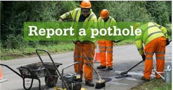Reporting a pothole
