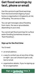 Get flood warnings by text, phone or email